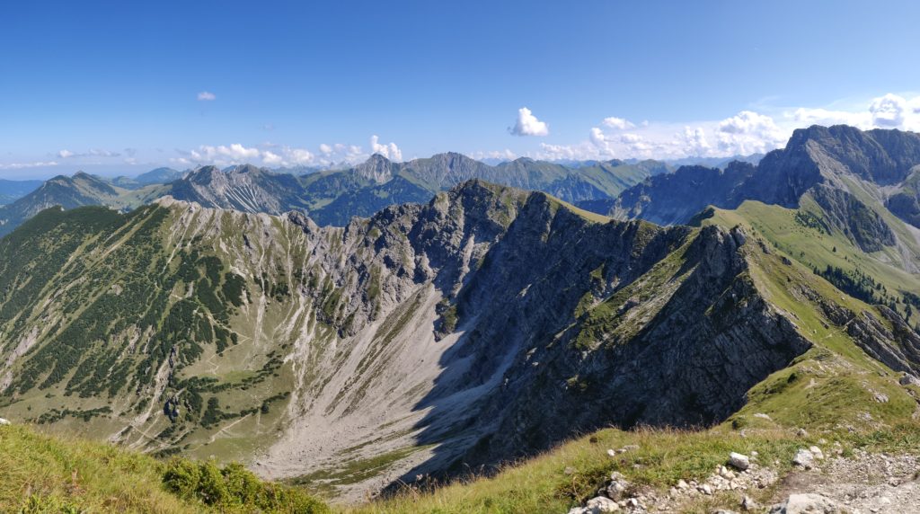 Panorama von der Rotspitze