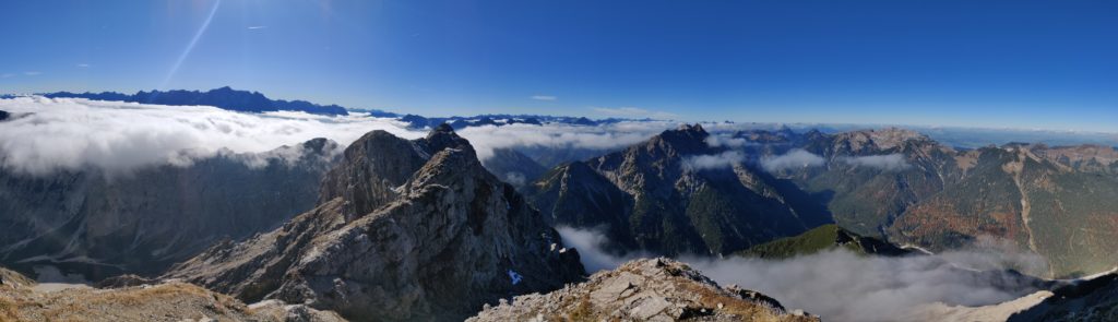 Panorama vom Gipfel der Ammergauer Kreuzspitze