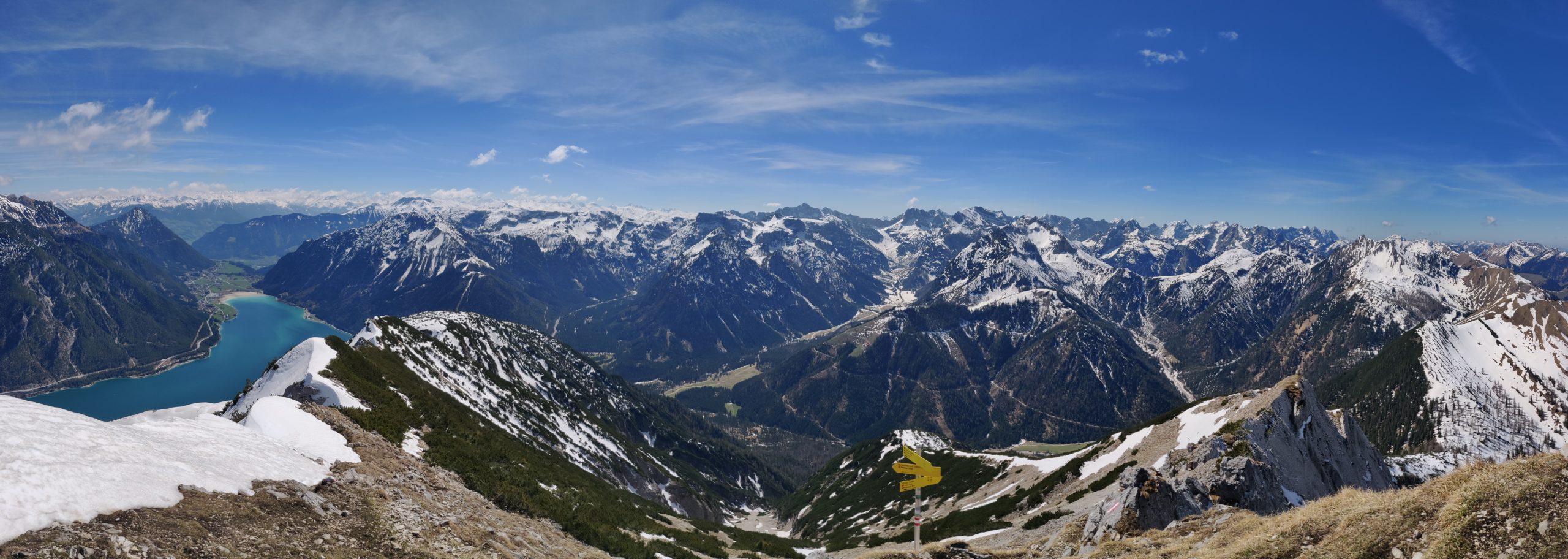 Blick auf den Achensee und ins Karwendel
